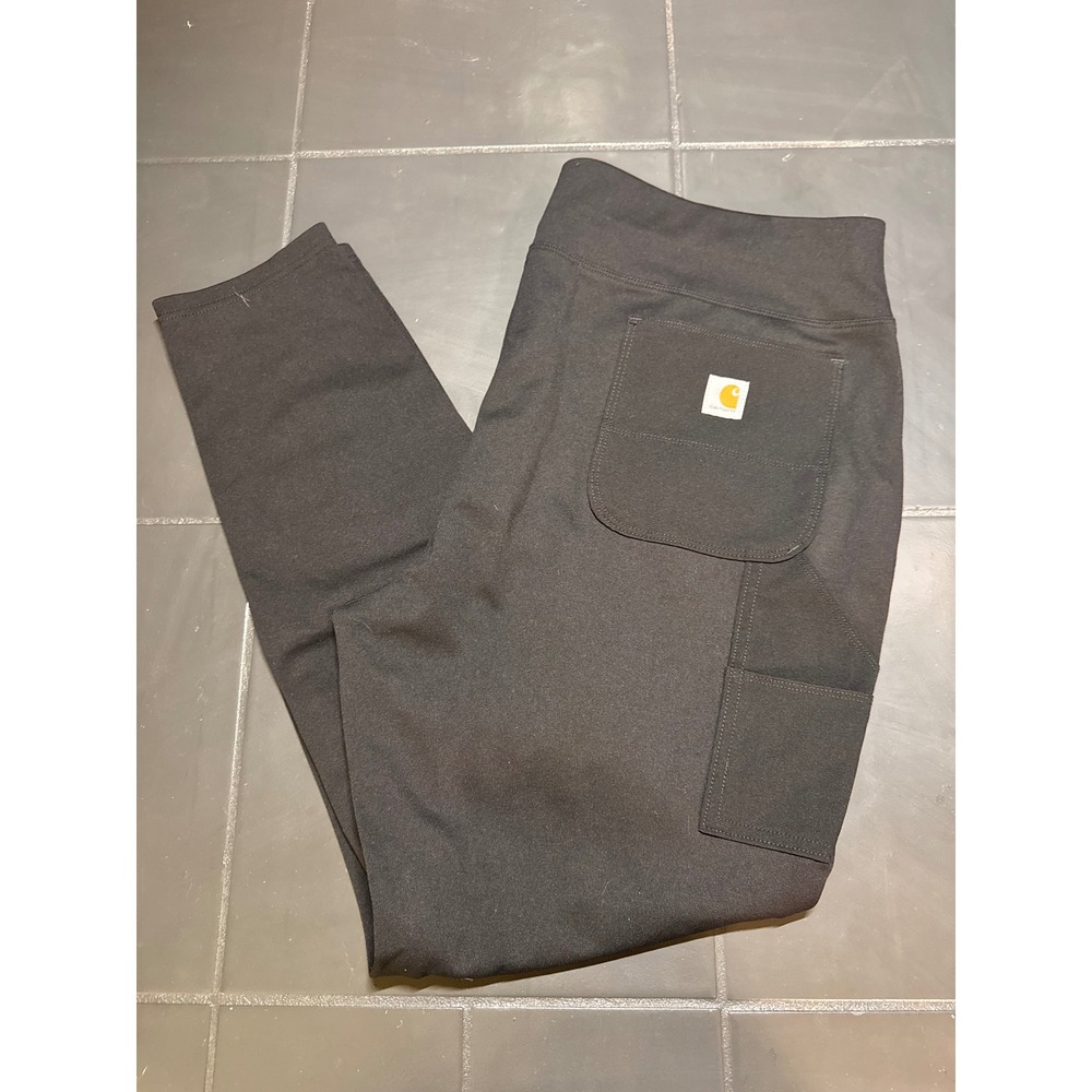 Carhartt Force Utility Leggings Womens XXL Regular Black Fitted Work Pants Knee